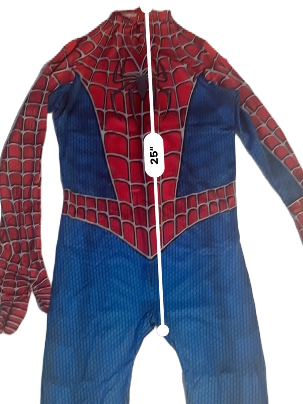 Classic Spider-Man Full Body Zentai Cosplay Stretch Youth Size XL (150cm) - Picture 10 of 14